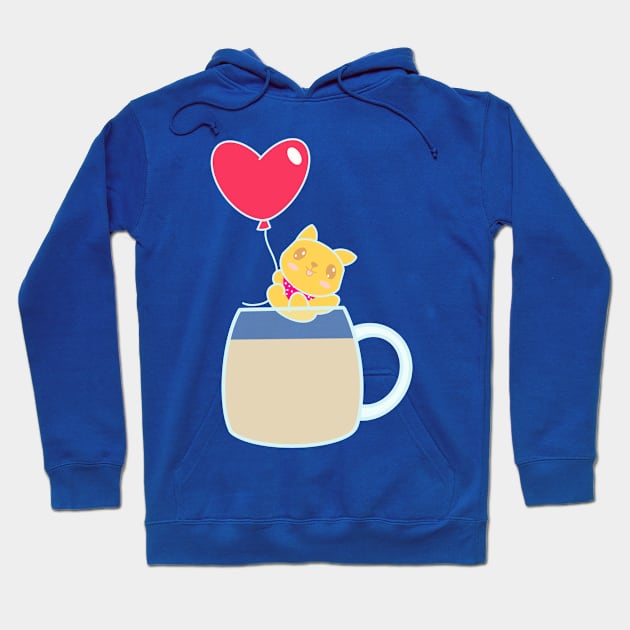 Shiba Inu over tea Hoodie by EV Visuals